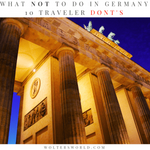 10 dingen die toeristen niet zouden moeten doen als ze Duitsland bezoeken
