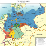Kaart van het Duitse Rijk
