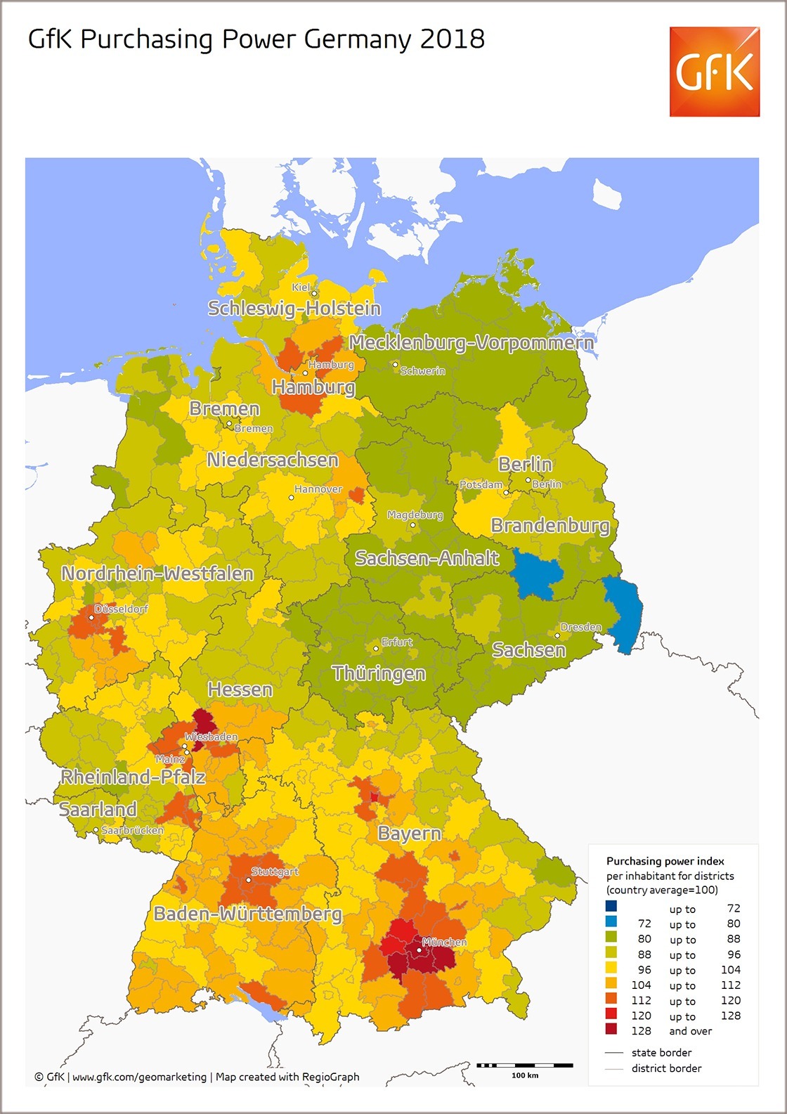 Kosten van levensonderhoud in Duitsland