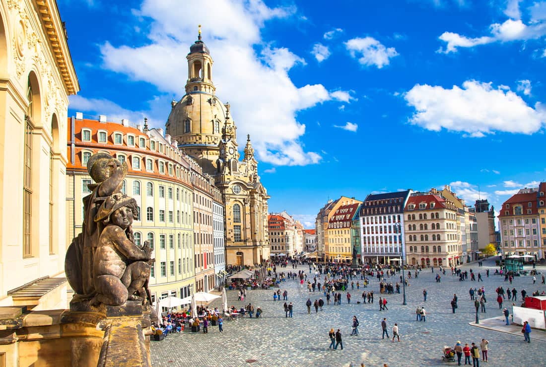 De oude binnenstad van Dresden
