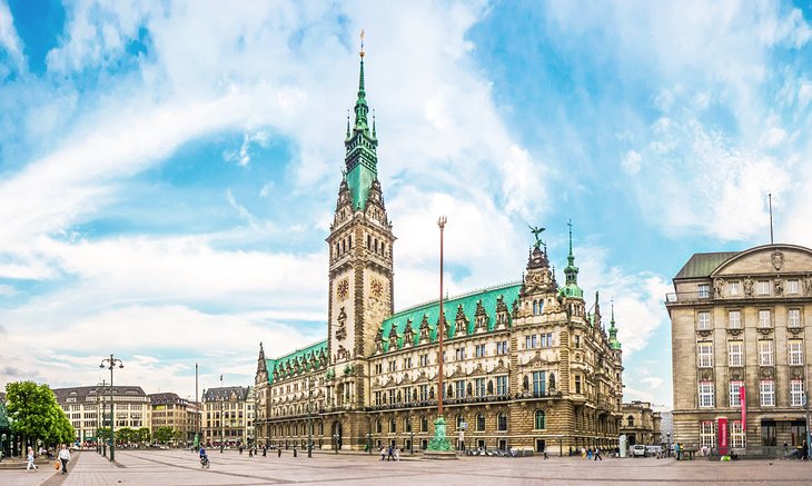 Het prachtige stadhuis van Hamburg