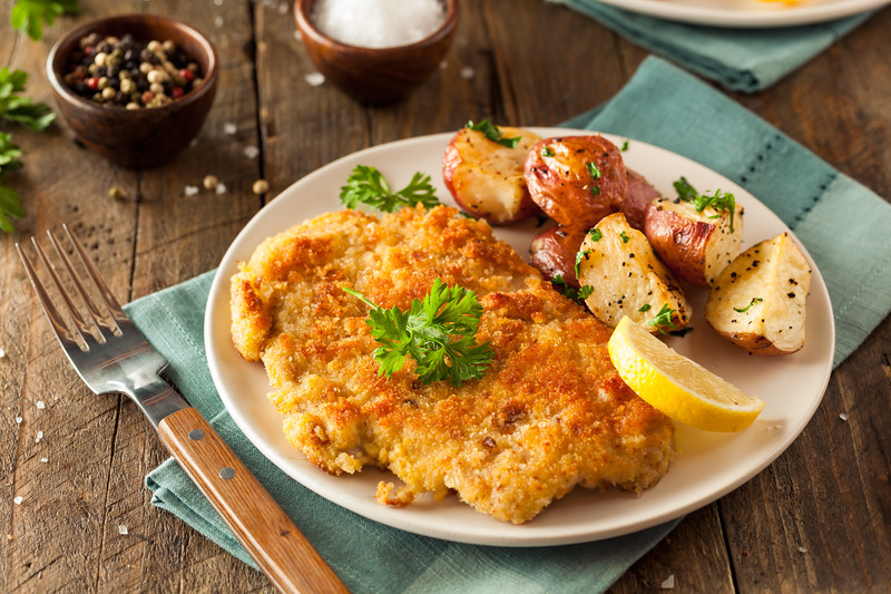 traditioneel duits eten - schnitzel