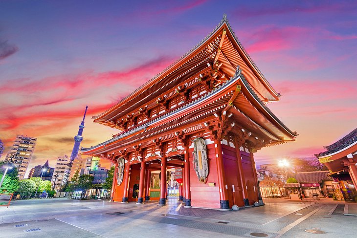 Tempelpoort in Tokio